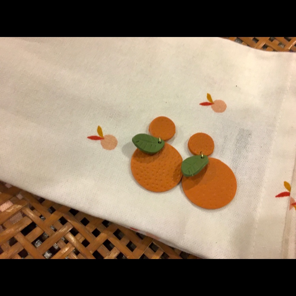 Polymer clay studs